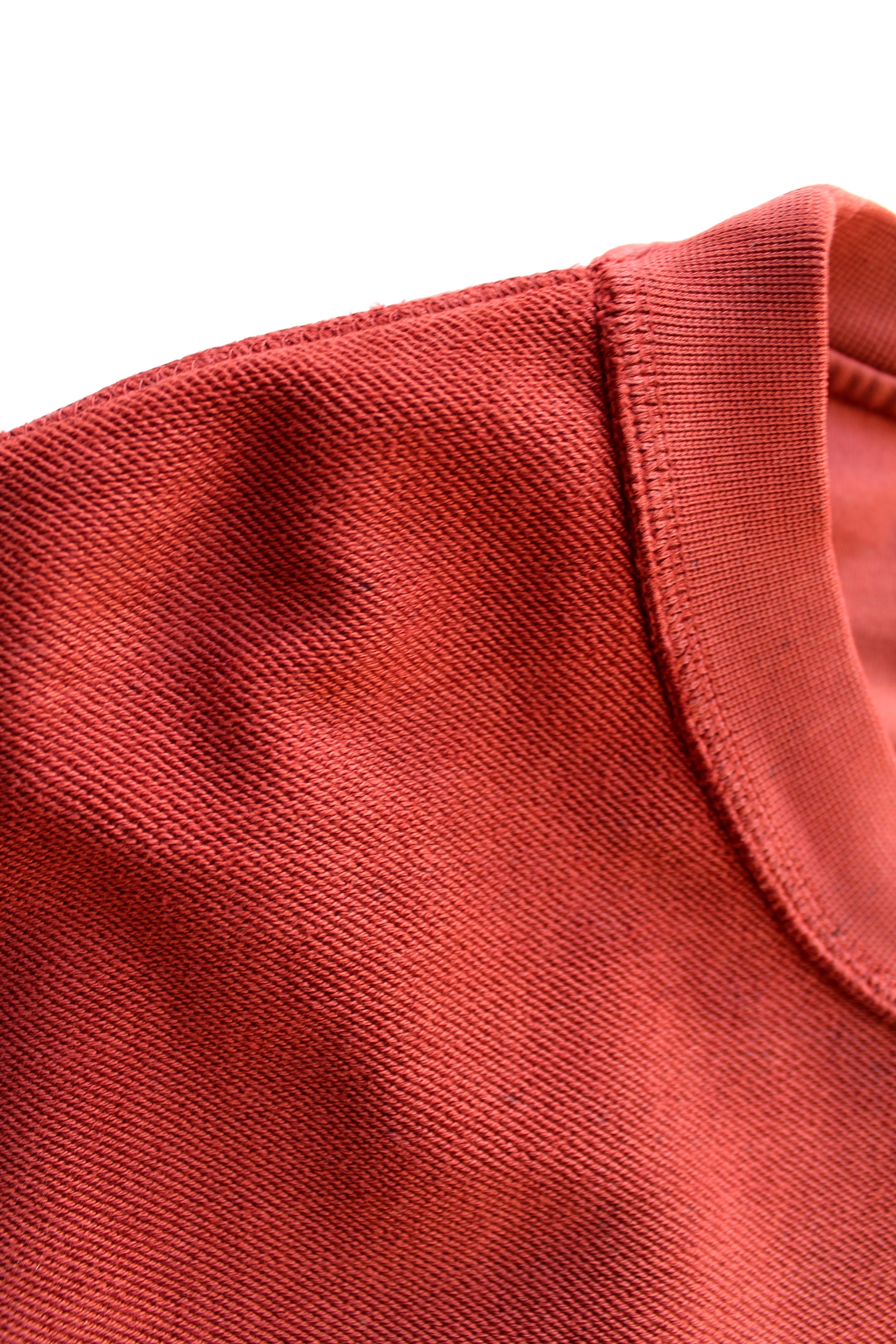 oversized raw-edge sweatshirt - cinnabar red - Commun des Mortels