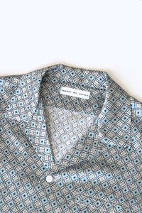silk camp collar shirt - fjord blue - Commun des Mortels